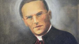 Portret błogosławionego ks. Karola Lamperta. Fot. PAP/J. Undro