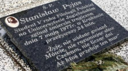 Grób Stanisława Pyjasa na cmentarzu w Gilowicach. Fot. PAP/A. Grygiel