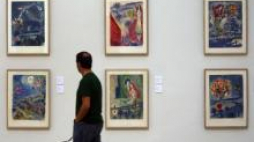 Wystawa prac Marca Chagalla. Fot. PAP/EPA/J. Etxezarreta