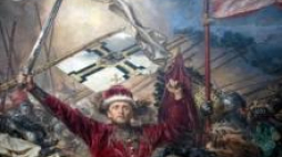 Odrestaurowany obraz Jana Matejki "Bitwa pod Grunwaldem". Fot. PAP/T. Gzell