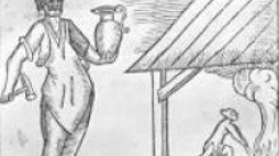 "Officina ferraria" - ilustracja przedstawiająca prawdopodobnie Walentego Roździeńskiego.