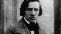 Reprodukcja fotografii Fryderyka Chopina z 1848 r. Fot. PAP/CAF