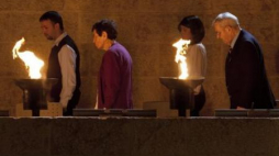 Dzień Pamięci o Ofiarach i Bohaterach Holokaustu w Yad Vashem Holocaust Memorial w Jerozolimie. Fot. PAP/EPA