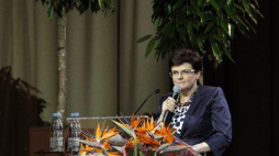 Wystąpienie minister edukacji Krystyny Szumilas podczas II Kongresu Polskiej Edukacji. Fot. PAP/R. Pietruszka