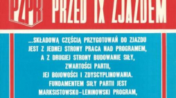 Plakat propagandowy na IX zjazd PZPR 14-20 lipca 1981r ze zbiorów Ośrodka Karta.