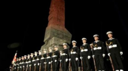 Uroczystości przed Pomnikiem Obrońców Wybrzeża na Westerplatte Fot. PAP/A. Warżawa