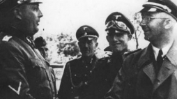 Wizyta Reichsfuhrera SS Heinricha Himmlera w KL Auschwitz. Fot. NAC