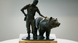 Projekt pomnika niedźwiedzia Wojtka. Fot. PAP/P.Supernak