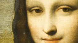 Fragment obrazu Leonarda da Vinci "Mona Lisa". Fot. PAP/EPA