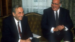 Spotkanie kanclerza Helmuta Kohla z premierem Tadeuszem Mazowieckim. Warszawa, 1989.11.09. Fot PAP/I. Sobieszczuk