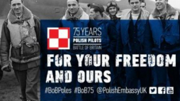 "FOR YOUR FREEDOM AND OURS" - 75. rocznicą Bitwy o Anglię. Źródło: Ambasada RP w Londynie