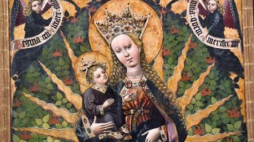 Cudowny obraz Matki Boskiej z Dzieciątkiem z kościoła w Paczółtowicach. Fot. PAP/J. Bednarczyk 