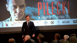 Prezydent Andrzeja Dudy przed pokazem filmu "Pilecki". Fot. PAP/J. Turczyk