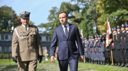 Prezydent A. Duda podczas otwarcia Muzeum Katyńskiego. Fot. PAP/R. Guz