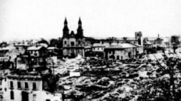Kościół pw. św. Józefa w Wieluniu po zbombardowaniu miasta 1 września 1939 r. Fot. domena publiczna