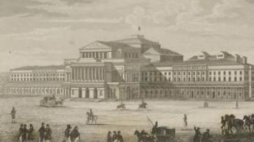 Gmach Teatru Wielkiego w Warszawie ukończony w 1832 r. Źródło: BN Polona