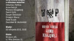 Fragment plakatu nt. premiery "Wielkiej Księgi Armii Krajowej"