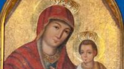 Fragment ikony „Brama Miłosierdzia”. Fot. ks. B. Stepan