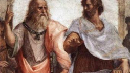 Platon i Arystoteles na obrazie Rafaela „Szkoła Ateńska”.  Źródło: Wikimedia Commons