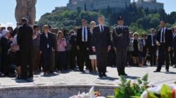Uroczystości upamiętniając 72. rocznicę zakończenia bitwy o Monte Cassino. Fot. PAP/J. Turczyk