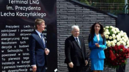 Uroczystości nadania terminalowi LNG w Świnoujściu imienia prezydenta Lecha Kaczyńskiego. Fot. PAP/M. Bielecki