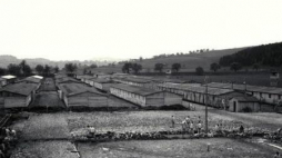 Teren niemieckiego obozu koncentracyjnego Mauthausen-Gusen. 1940 r. Źródło: Wikimedia Commons. Fot. Bundesarchiv