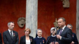 Prezydent Andrzej Duda podczas spotkania z Polakami mieszkającymi w Danii. Fot. PAP/J. Turczyk 