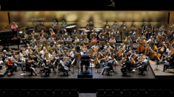 Orkiestra Filharmonii w Szczecinie podczas próby koncertu inauguracyjnego. Fot. PAP/M. Bielecki