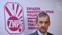 Prezes ZNP Sławomir Broniarz. Fot. PAP/R. Pietruszka