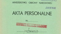Akta personalne płk. Nikanora Gołośnickiego ps. "Ożga". Źródło: Wojskowe Biuro Historyczne
