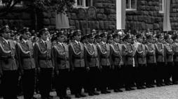 Promocja oficerów MO w Olsztynie 1967 r. Fot. PAP/CAF/S. Moroz 