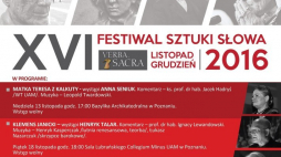 XVI festiwal sztuki słowa Verba Sacra