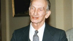 Jan Karski. 1995 r. Fot. PAP/A. Urbanek