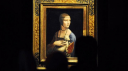 "Dama z gronostajem" Leonadra da Vinci. Fot. PAP/J. Turczyk