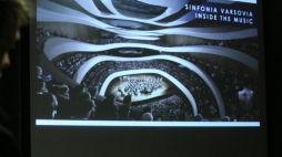 Prezentacja projektu architektonicznego Sinfonia Varsovia Centrum. Fot. PAP/L. Szymański
