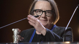 Agnieszka Holland podczas rozdania nagród na MFF Berlinale. Fot. PAP/EPA