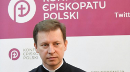 Rzecznik Konferencji Episkopatu Polski ks. Paweł Rytel-Andrianik. Fot. PAP/B. Zborowski