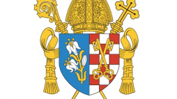 Herb diecezji kaliskiej. Źródło: Dekret Biskupa Kaliskiego
