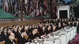 Ceremonia podpisania Traktatów Rzymskich. Rzym, 25.03.1957. Fot. PAP/EPA