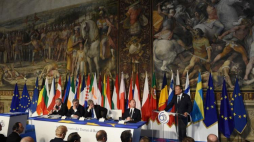 Uroczyste obchody 60-lecia podpisania Traktatów Rzymskich. Fot. PAP/R. Pietruszka