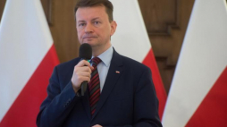  Minister spraw wewnętrznych i administracji Mariusz Błaszczak. PAP/Grzegorz Michałowski