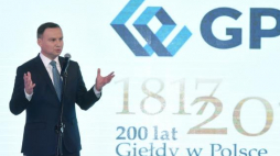 Prezydent Andrzej Duda podczas Gali 200-lecia Giełdy w Polsce. Fot. PAP/R. Pietruszka