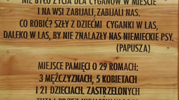 Miejsce pamięci o Romach zamordowanych przez Niemców w Borzęcinie Dolnym. 2016 r. Fot. PAP/S. Rozpędzik 