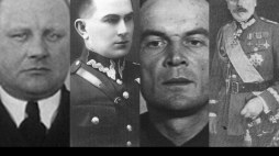 Od lewej: kmdr Stanisław Artur Mieszkowski, kpt. Władysław Liniarski (1937 r.), płk Marian Orlik - Źródło: IPN, gen. dyw. Władysław Jędrzejewski - Źródło: Wikimedia Commons