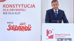 Prezydent Andrzej Duda przemawia podczas konferencji "Konstytucja dla obywateli, nie dla elit" w Sali BHP Stoczni Gdańskiej. Fot. PAP/A. Warżawa 