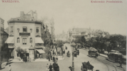 Warszawa, Krakowskie Przedmieście. 1906 r. Źródło: BN Polona