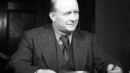 Stanisław Mikołajczyk, wicepremier i minister rolnictwa w Tymczasowym Rządzie Jedności Narodowej. 1947 r. Fot. PAP/CAF-archiwum