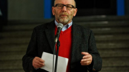 Dyrektor Żydowskiego Instytutu Historycznego prof. Paweł Śpiewak. 2014 r. Fot. PAP/M. Obara