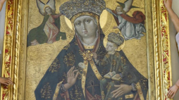 Obraz "Matka Boska z dmuchawcem". Źródło: strona diecezji bielsko-żywieckiej