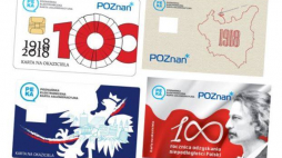 Limitowana kolekcja kart PEKA z okazji 100-lecia odzyskania niepodległości. Źródło: Urząd Miasta Poznania